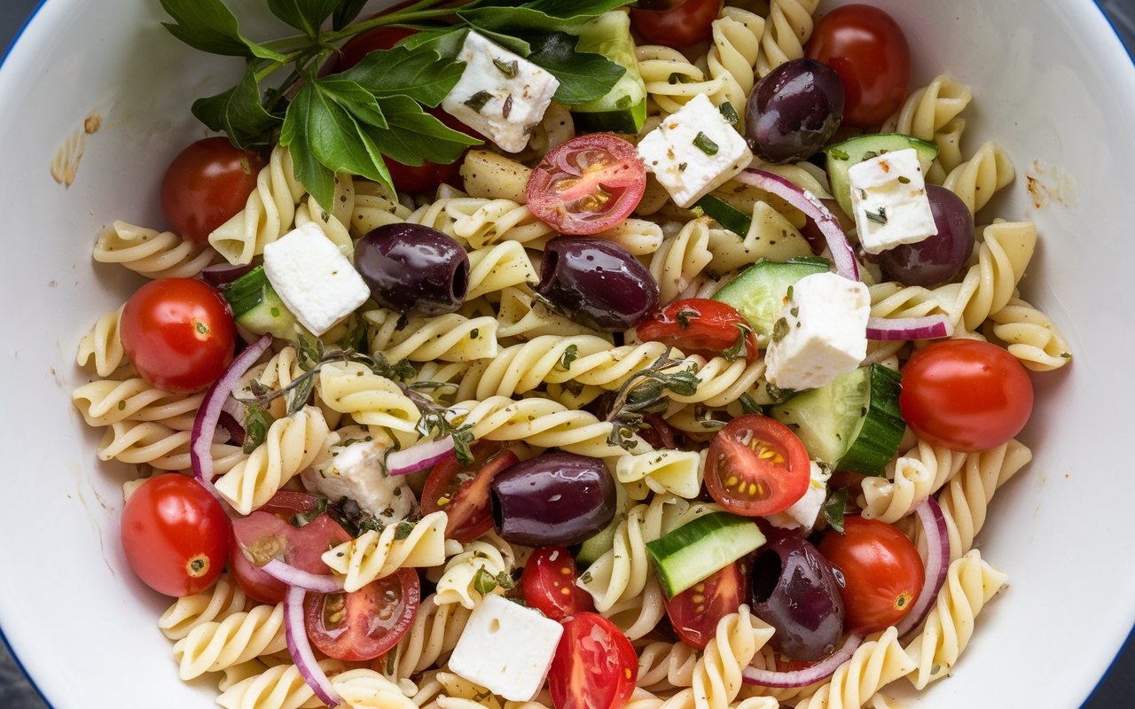 Greek Pasta Salad Recipe